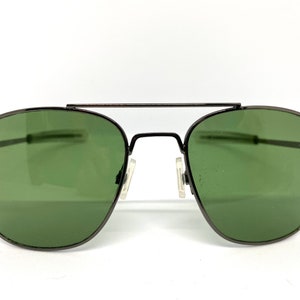 Vintage Dark Green Silver Eye Glass Frame Sunglasses