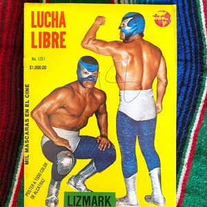 Lucha Libre Magazine Luchador 1988 Lizmark Alcatraz Poster Vintage