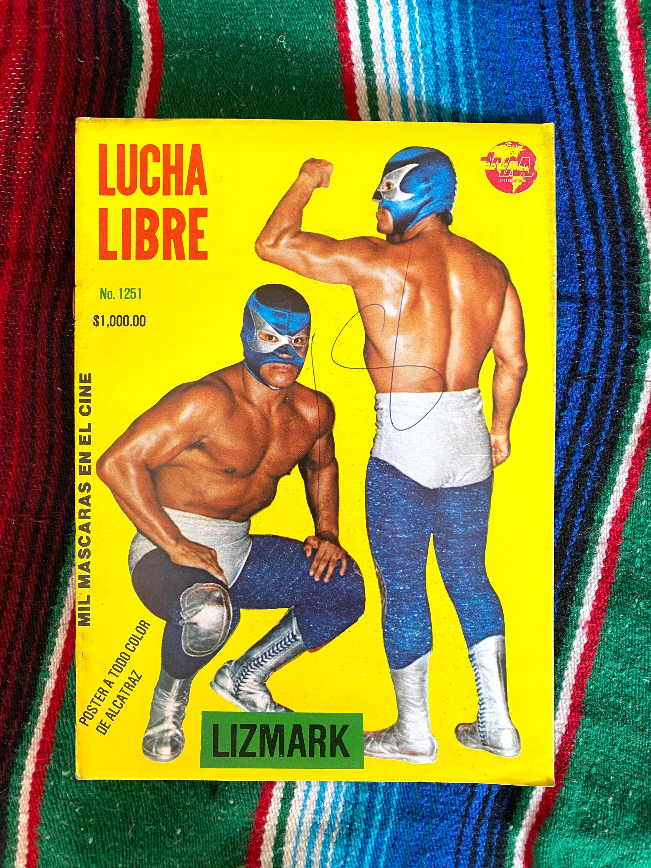 Lucha Libre Magazine Luchador 1988 Lizmark Alcatraz Poster Vintage