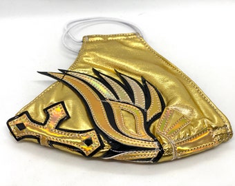 Gold Luchador Mask - Etsy