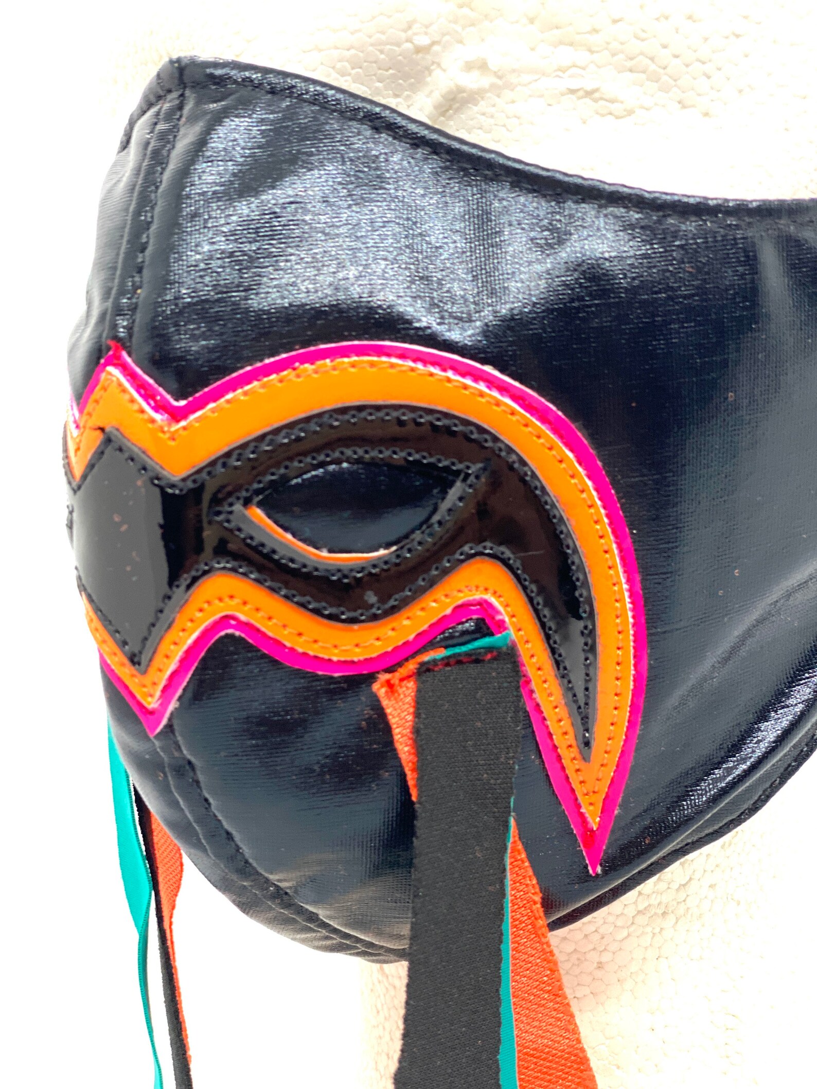 Adult Ultimate Warrior Face Mask Wrestling Tassels Etsy