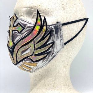 Lucha Libre Face Mask Luchador Wrestling Mascara Rose Gold Platinum