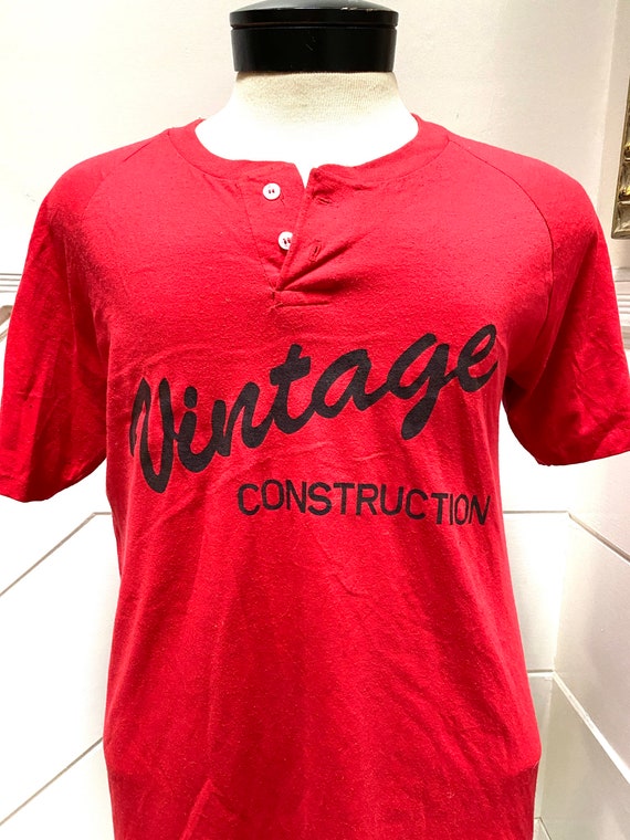 Vintage 1980s Red Tshirt - image 1