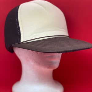 Vintage 1980s Trucker Hat Cap Brown Deadstock