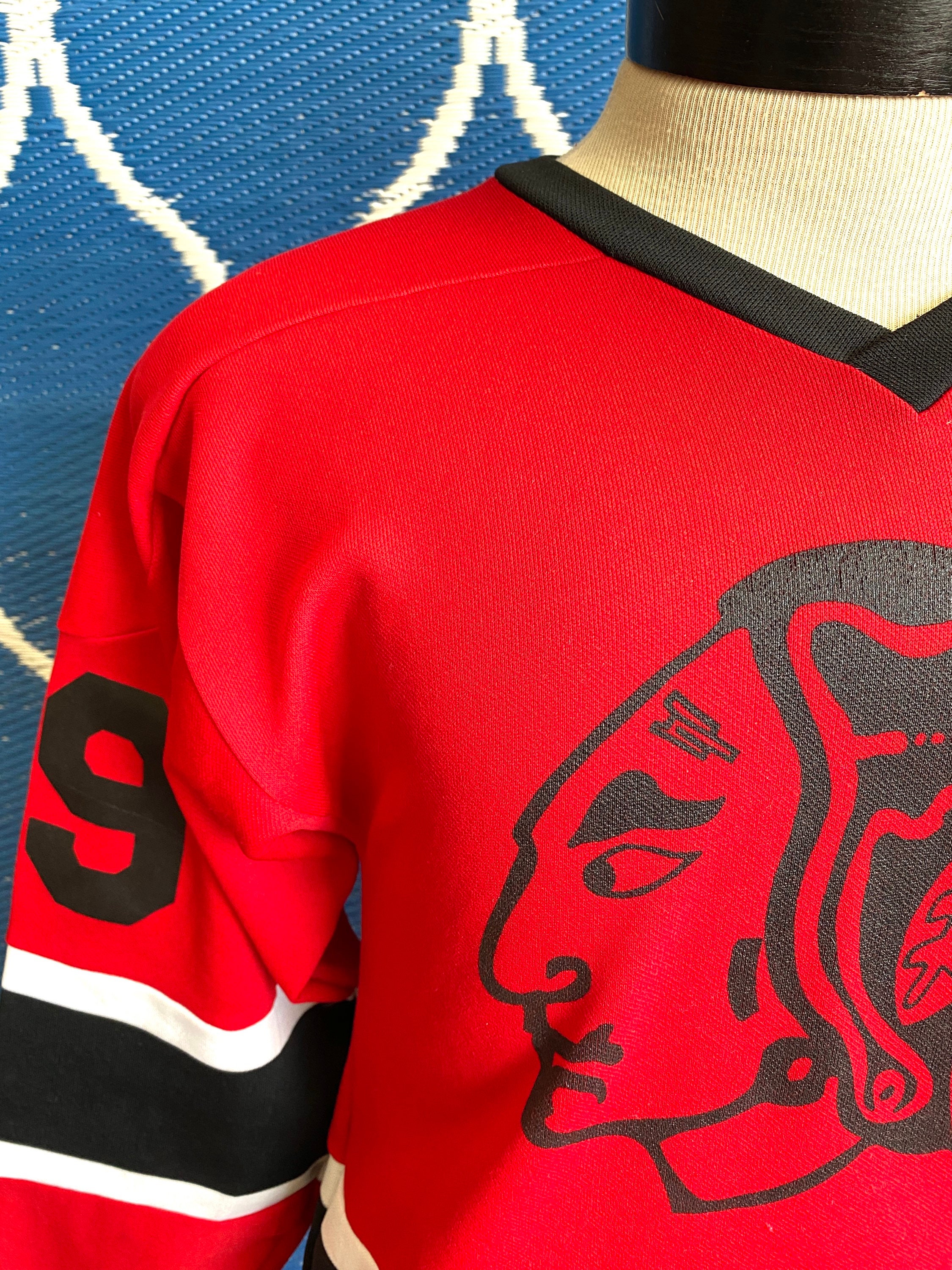 Rare Vintage Chicago Blackhawks Jersey Etsy