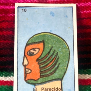 Zeldzame jaren 1980 Vintage El Parecido Lucha Libre Worstelen Masker Luchador Collectible Card Stamp