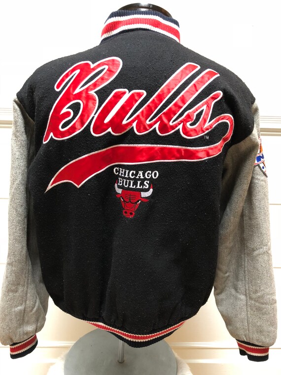 Vintage Chicago Bulls 90s Wool Varsity Jacket Chicago Bulls Adidas Originals Wool Varsity Jacket Red