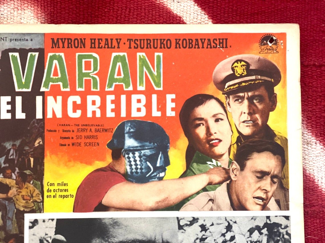 Rare Original Varan the Unbelievable Sci Fi Monster Horror Film Japan ...