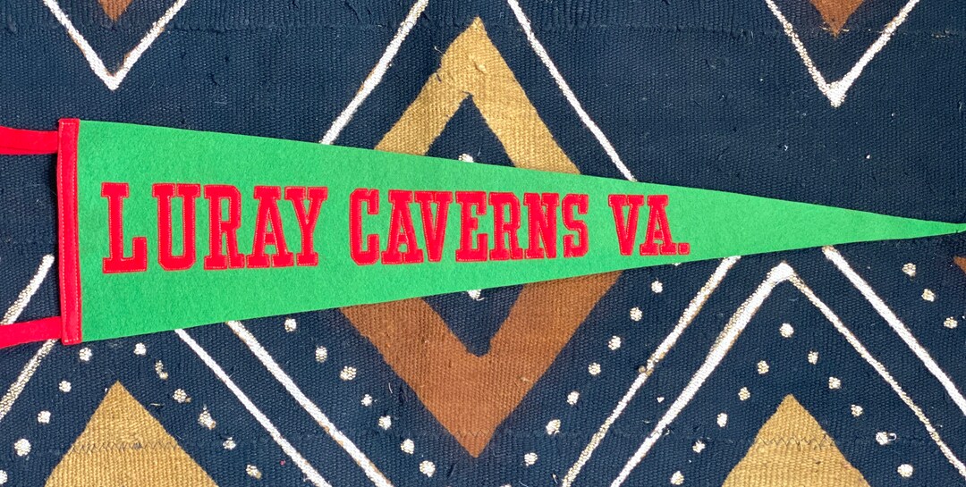 Buy Vintage Luray Caverns Pennant Travel Souvenir Staunton Novelty Company  Pennant Online in India