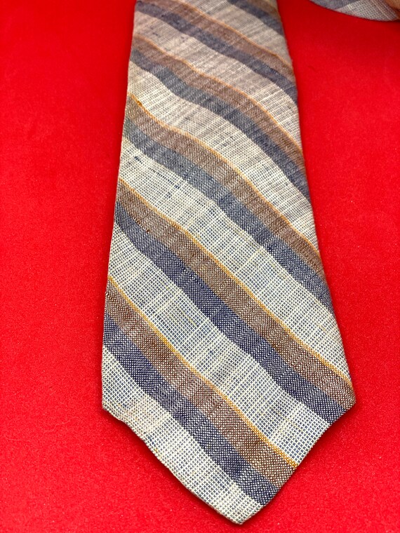 Vintage Tie Emporium Capwell 1960s Slim Striped Necktie Etsy