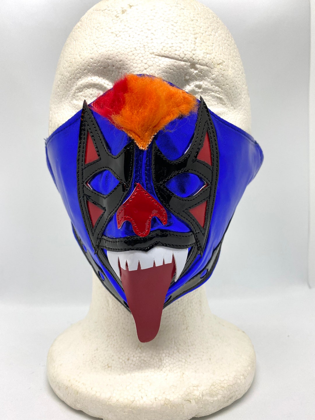 Hand Made Lucha Libre Face Mask Luchador Mascara Psycho Clown 3D - Etsy