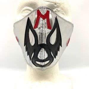 Lucha Libre Silver Face Mask Wrestling Luchador Mil Mascaras Hand Made