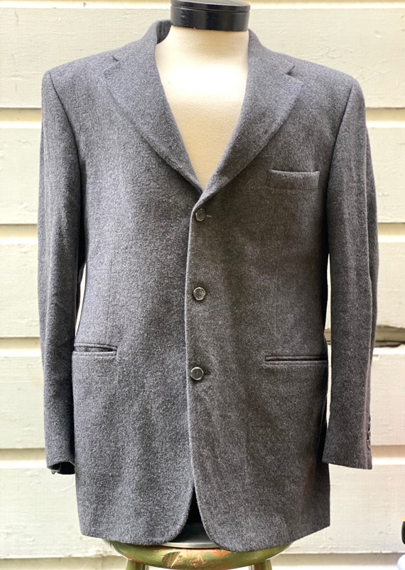 Vintage Bill Blass for Marshall Fields Blazer Camel Hair Jacket 43R Designer Sport Coat