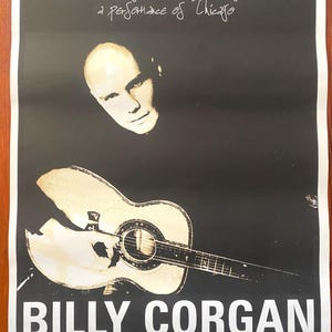 Rare Vintage Smashing Pumpkins Poster Billy Corgan Solo Show Lithorgraph Limited Edition Numbered