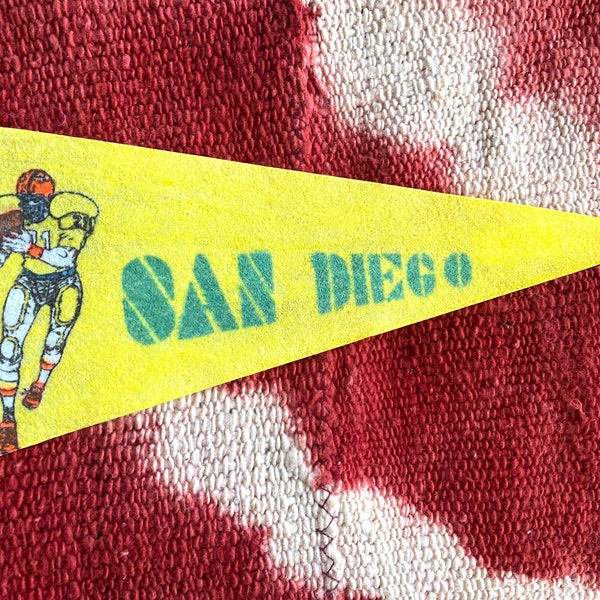 Vintage San Diego Chargers Mini Pennant