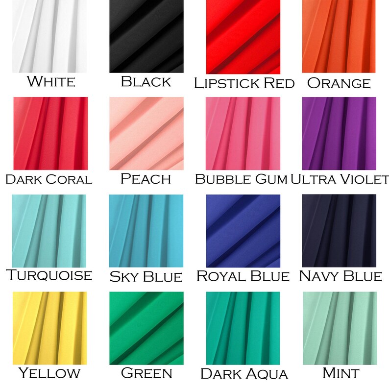 May include: A color palette featuring samples of various colors, including white, black, red, orange, pink, purple, blue, yellow, green, and mint. Each color is labeled with its name, such as "Lipstick Red" and "Sky Blue."