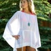 3 Short Swimsuit Coverups Women Beach Cover Up Swim Cover Up Sheer Kaftan Kimono Short Dress Wedding Bridal Bachelorette Party Handmade