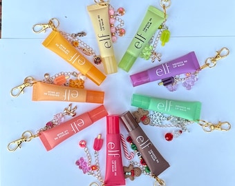 ELF squeeze me Lip balm w/ Customizable Charmed Keychain - Multiple Flavors!!