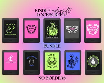 Pacchetto schermata di blocco Kindle / Dark Romance / Cattivi / Kindle Colorsoft Kindle Paperwhite / Sfondo Kindle / Salvaschermo / Senza bordi
