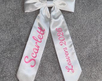 Personalised Leavers 2026 Hair Bow