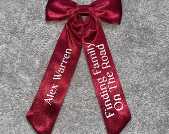 Alex Warren Finding Family On the Road Concert Hair Bow