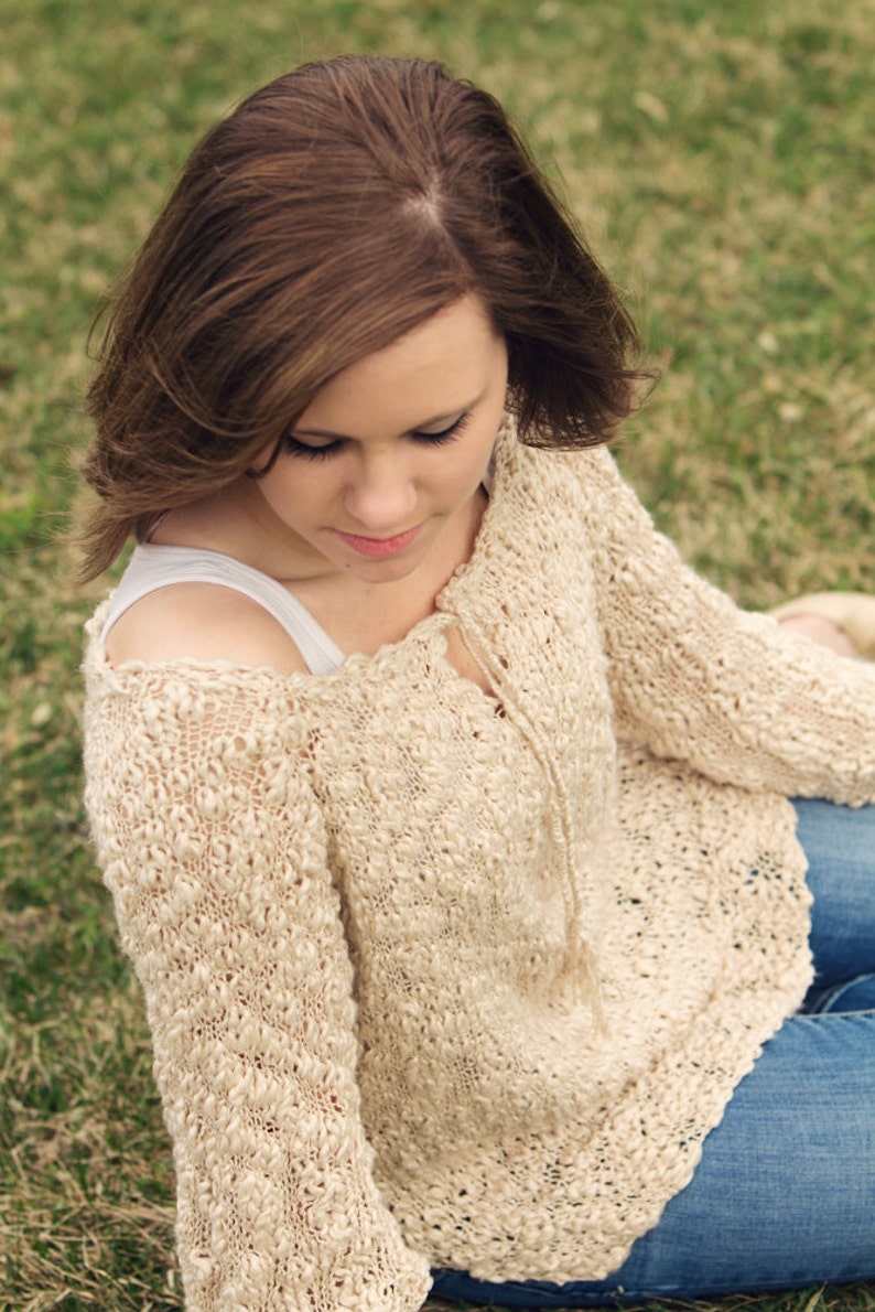 PDF KNITTING PATTERN File for Teen/women's Summer Pullover Etsy