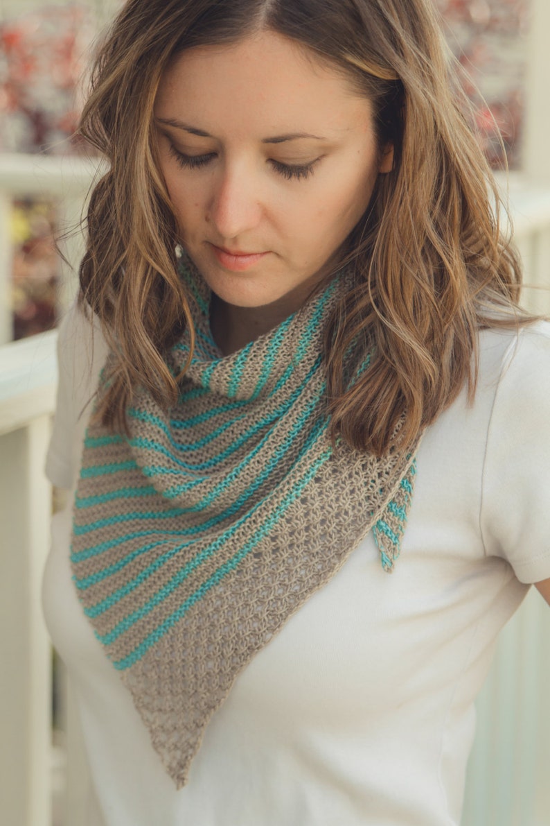 KNITTING PATTERN PDF File for Summer Linen Shawl or Shawlette Etsy