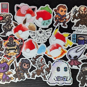 Retro Video Game Sticker Packs | Pixel Decals