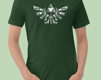 Zelda Triforce T-Shirt | LOZ Mandala Shirt | Light Design