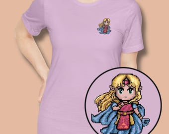 Pixel Zelda T-Shirt | Link Between Worlds Princess Tee