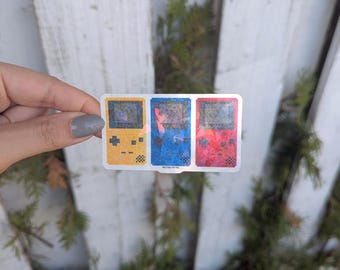 Pixel Color Handheld Consoles Sticker | 8Bit 16Bit Classic Controller Decals