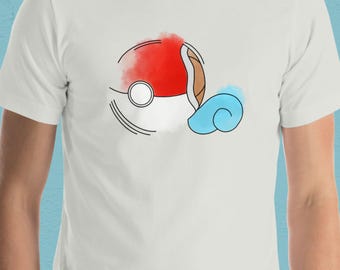 Pokeball x Squirtle T-Shirt | Poke Unisex Video Game Shirt