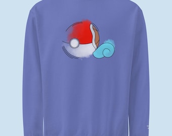 Squirtle x Pokeball Sweater | Unisex Pocket Monster Crewneck