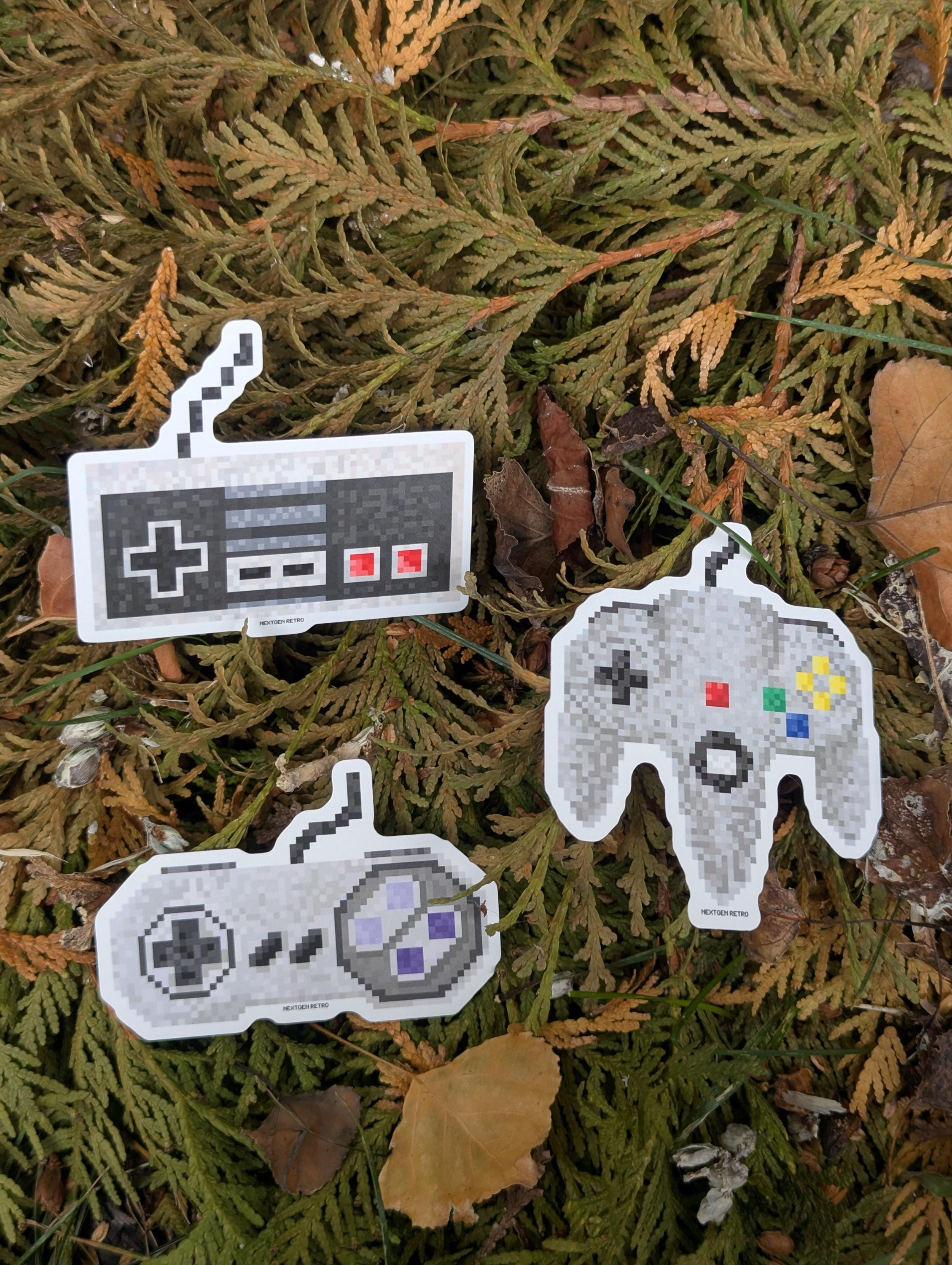 Pixel Nintendo Stickers | 8bit 16bit Classic Controller Decals - Etsy