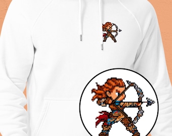 Horizon Hoodie | Retro Pixel Aloy HZD & Forbidden West Unisex Sweater