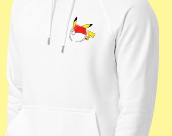 Pokeball x Pikachu Hoodie | Pocket Monster Organic Cotton Sweater