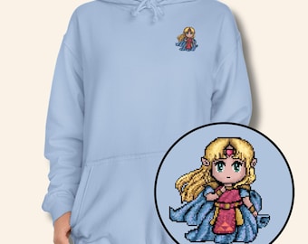 Pixel Zelda Hoodie | Link Between Worlds Princess Pullover Sweater