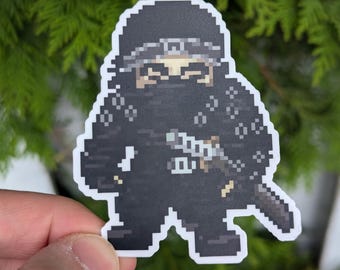 Ghost of Tsushima Sticker | Jin Sakai Pixel Art Decal