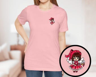 Pixel Sakura Kinomoto T-Shirt | Cardcaptor Sakura Fan Art Unisex Tee
