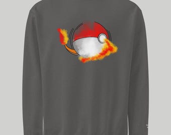 Charmander x Pokeball Sweater | Unisex Pocket Monster Crewneck