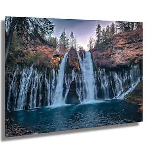 Burney Falls California Wall Art – Bold Waterfall Nature Print | Summer Adventure Fine Art | Northern California Landscape Photo