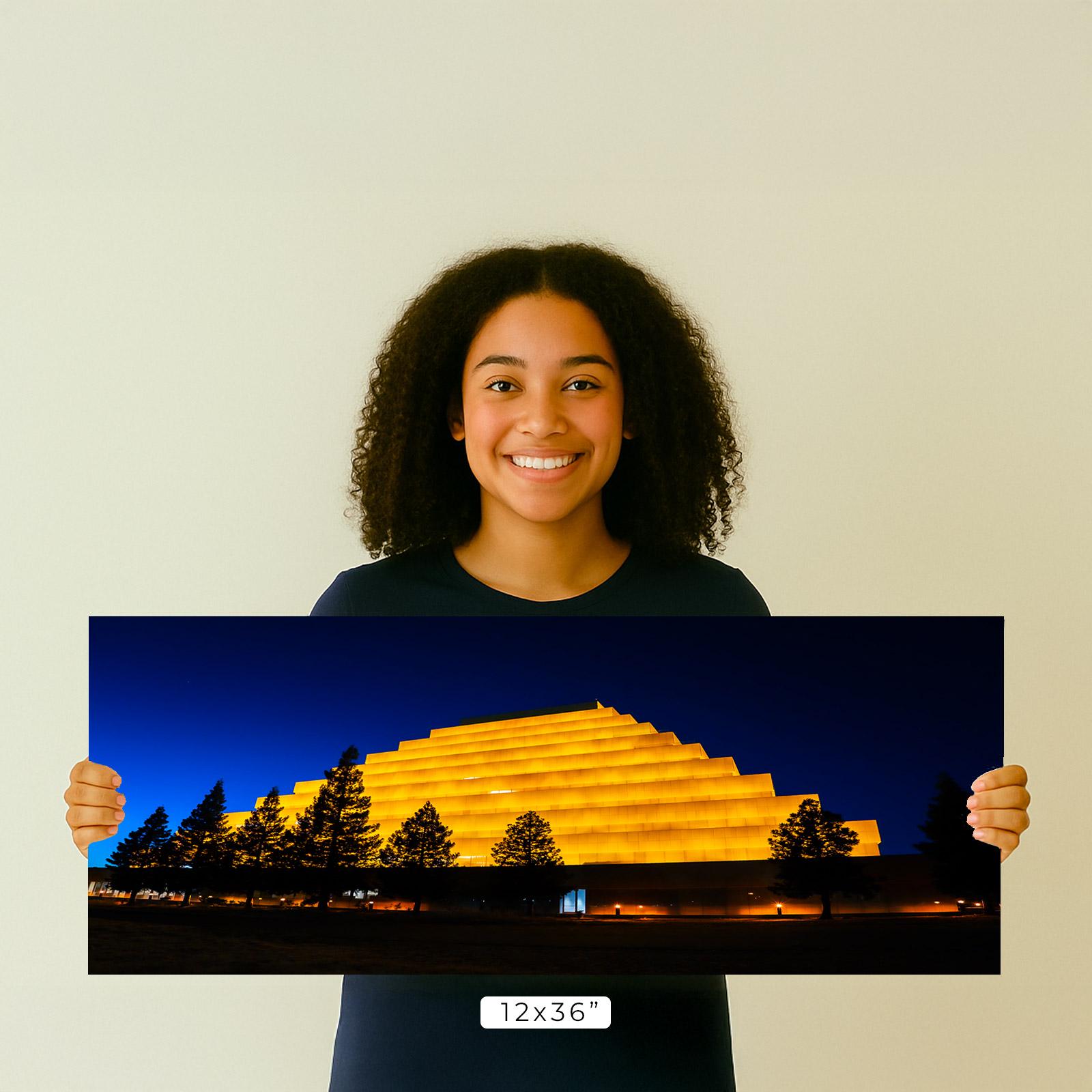 The Ziggurat Pyramid Sacramento Wall Art – Sacramento Travel Print ...