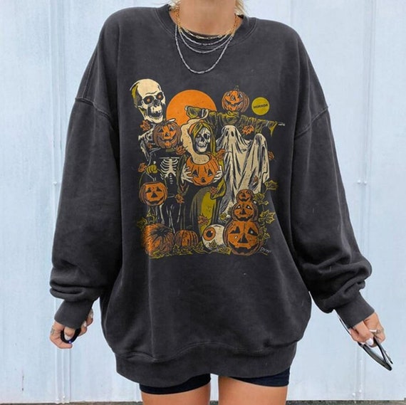 Vintage Halloween Sweatshirt Retro 80s 90s Halloween Shirt - Etsy
