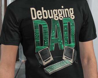 Funny Dad Hacker Shirt for Network Engineer, 90s Programmer Shirt, Father&#39;s Day Gift, Dad Slogan Shirt, Software Engineer Coding T-Shirt