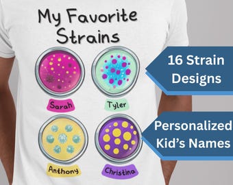 Custom Microbiology Shirt, Funny Bacteria Science Shirt, Virus Personalized Gift for Him, Father&#39;s Day Gift, Culture Gift for Epidemiologist