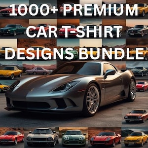 Premium-Auto-T-Shirt-Designpaket (zeitlich begrenztes Angebot)