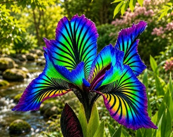 20 graines d'iris rares, plante vivace résistante, floraison printanière, idéales pour les jardins, balcons et pots, graines sélectionnées à taux de germination élevé