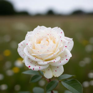 Semillas de Rosa de Lunares – 50 Semillas – Flor exótica rara, perenne, de alta calidad, color rosa intenso, ideal para jardín y maceta, sin OMG