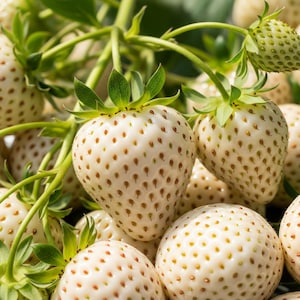 White Strawberry Pineberry – 10 Seeds – Tropical Plant, Intense Flavor, High Quality, Non-GMO