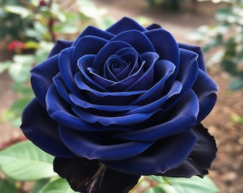 Rosa Azul Cobalto – 50 Semillas – Flor exótica rara, perenne, de alta calidad, color azul intenso único, ideal para jardín y maceta, sin OMG